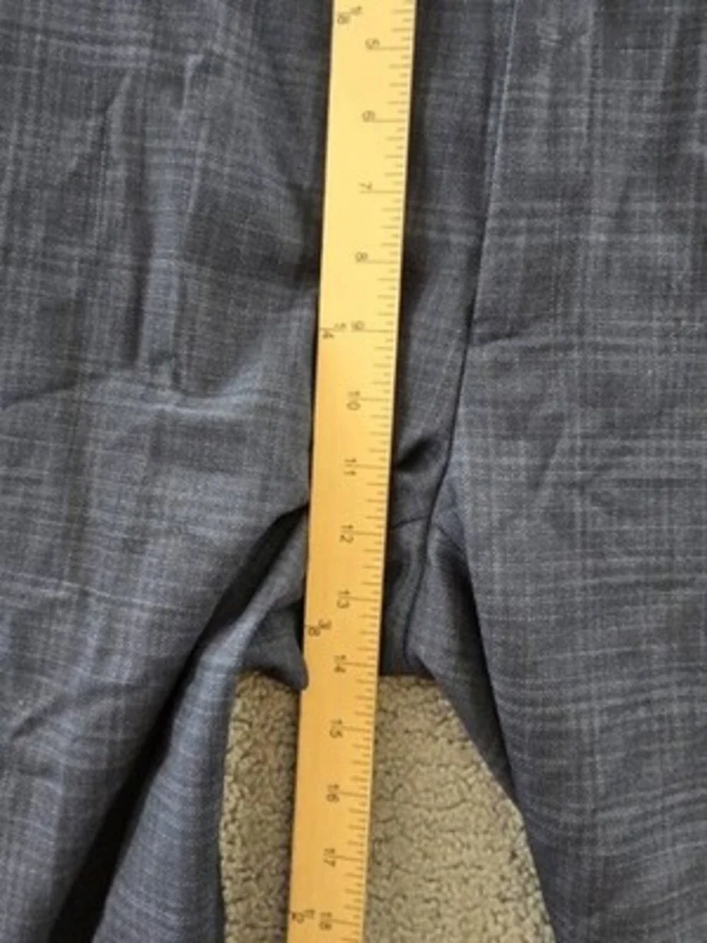 Calvin Klein Wool Blend Slim Fit Suit Pants Men's 38x32 Blue Hook & Tab Closure